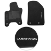 Jogo de Tapete Carpete Compass 2016 a 2025 Preto Fixação Original