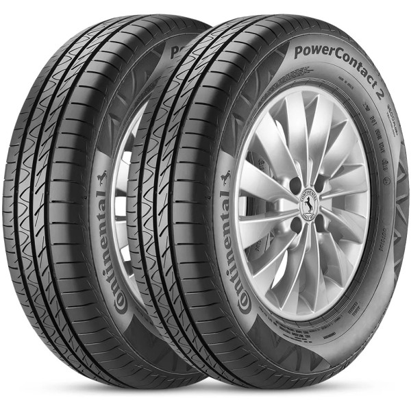 Kit 2 Pneu Continental Aro 14 175/65r14 82T PowerContact 2 Kit 2 Pneu Continental Aro 14 175/65r14 82T PowerContact 2