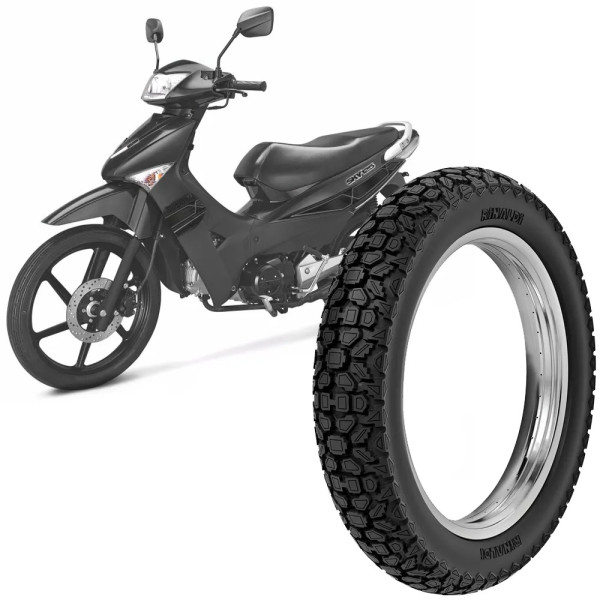 Pneu Moto Sky 125 Rinaldi Aro 14 80/100-14 49L Traseiro WH21