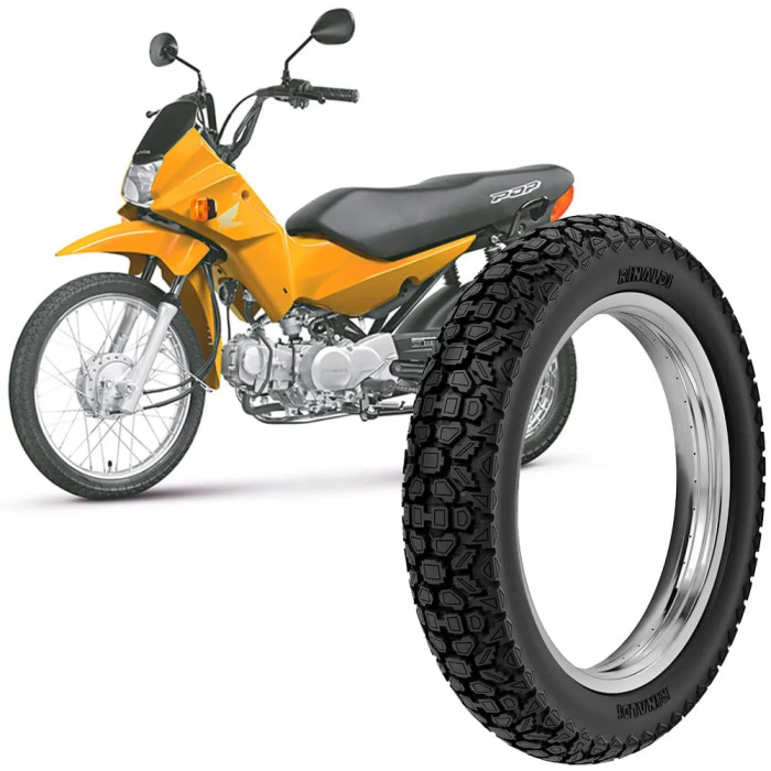 Pneu Moto Pop 110i Rinaldi Aro 14 80/100-14 49L Traseiro WH21 Pneu Moto Pop 110i Rinaldi Aro 14 80/100-14 49L Traseiro WH21