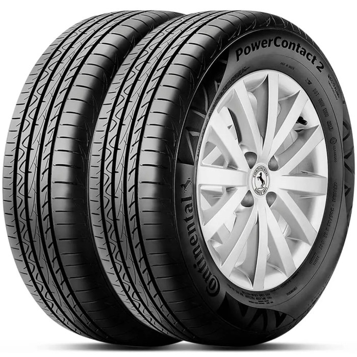 Kit 2 Pneu Continental Aro 16 205/60r16 92H PowerContact 2
