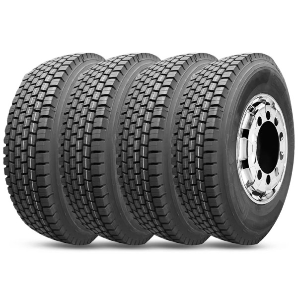 Kit 4 Pneu Aro 22.5 275/80R22.5 Mirage TL 18PR RSMG356 149/146L