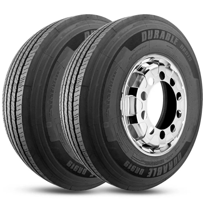 Kit 2 Pneu Durable Aro 22.5 295/80r22.5 152/149M 18PR TL Dr919 Kit 2 Pneu Durable Aro 22.5 295/80r22.5 152/149M 18PR TL Dr919