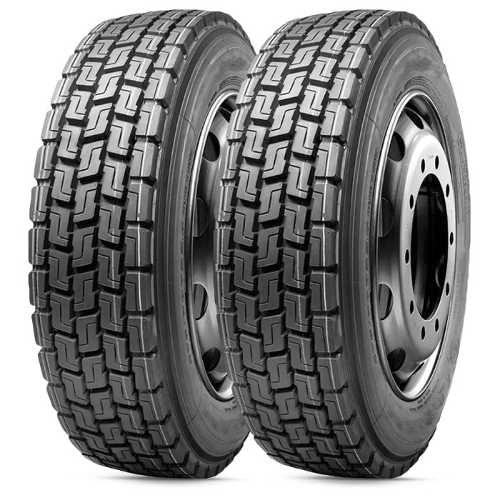 Kit 2 Pneu Xbri Aro 22.5 275/80r22.5 149/146L 18PR TL Robusto B4 Kit 2 Pneu Xbri Aro 22.5 275/80r22.5 149/146L 18PR TL Robusto B4