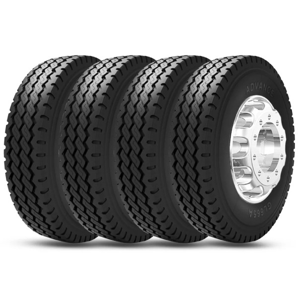 Kit 4 Pneu Advance Aro 22.5 275/80r22.5 149/146L TL Gl665A