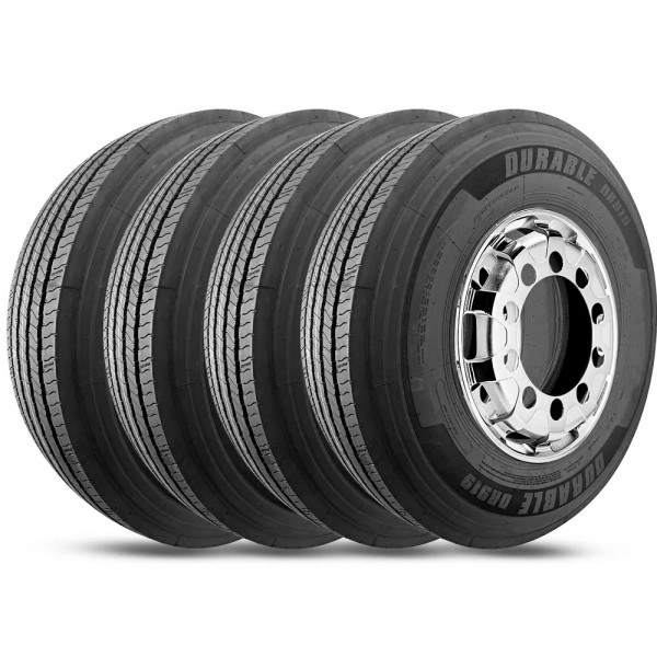 Kit 4 Pneu Durable Aro 22.5 275/80r22.5 149/146M 18PR TL Dr919