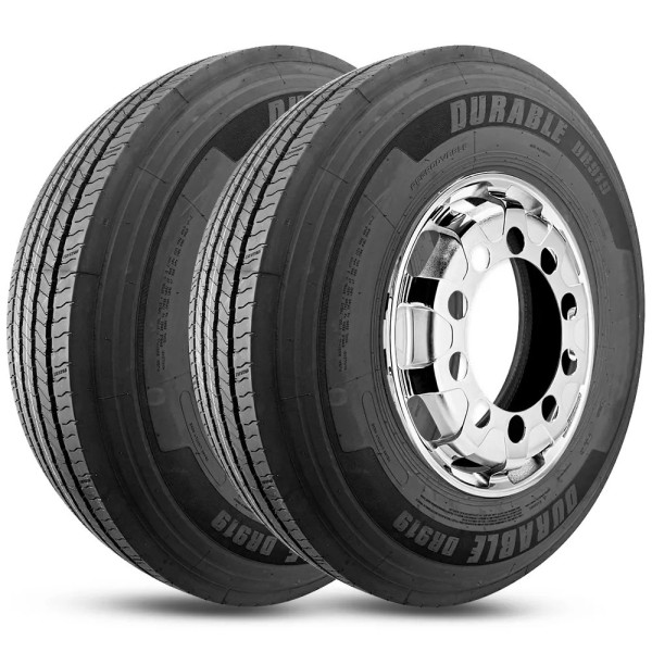 Kit 2 Pneu Durable Aro 22.5 275/80r22.5 149/146M 18PR TL Dr919