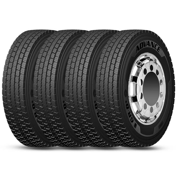 Kit 4 Pneu Advance Aro 22.5 275/80r22.5 149/146L 16PR Tl GR-D1