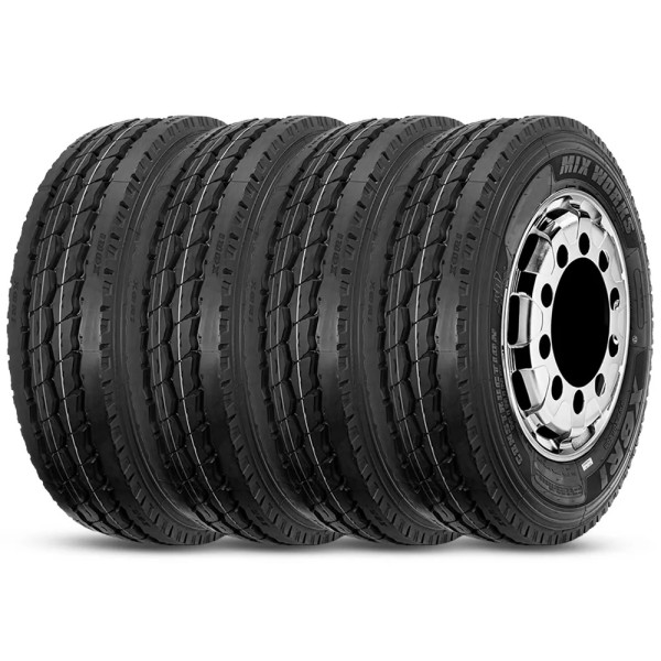 Kit 4 Pneu Xbri Aro 22.5 295/80r22.5 152/149K 18PR TL Mix Works P1