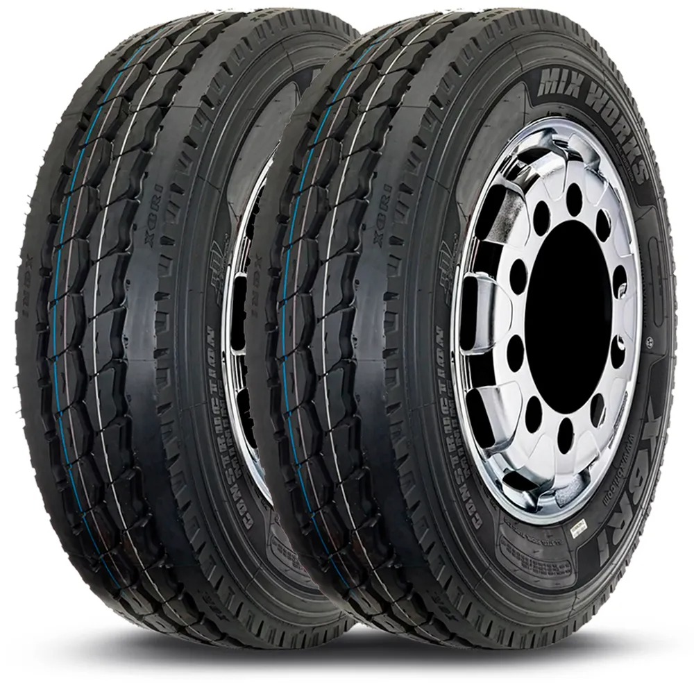 Kit 2 Pneu Xbri Aro 22.5 295/80r22.5 152/149K 18PR TL Mix Works P1 Kit 2 Pneu Xbri Aro 22.5 295/80r22.5 152/149K 18PR TL Mix Works P1